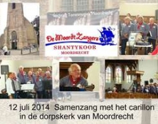 Samenzang met carillon in dorpskerk Moordrecht 12 juli 2014