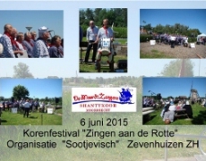 Korenfestival Zingen aan de Rotte Zevenhuizen 6 juni 2015